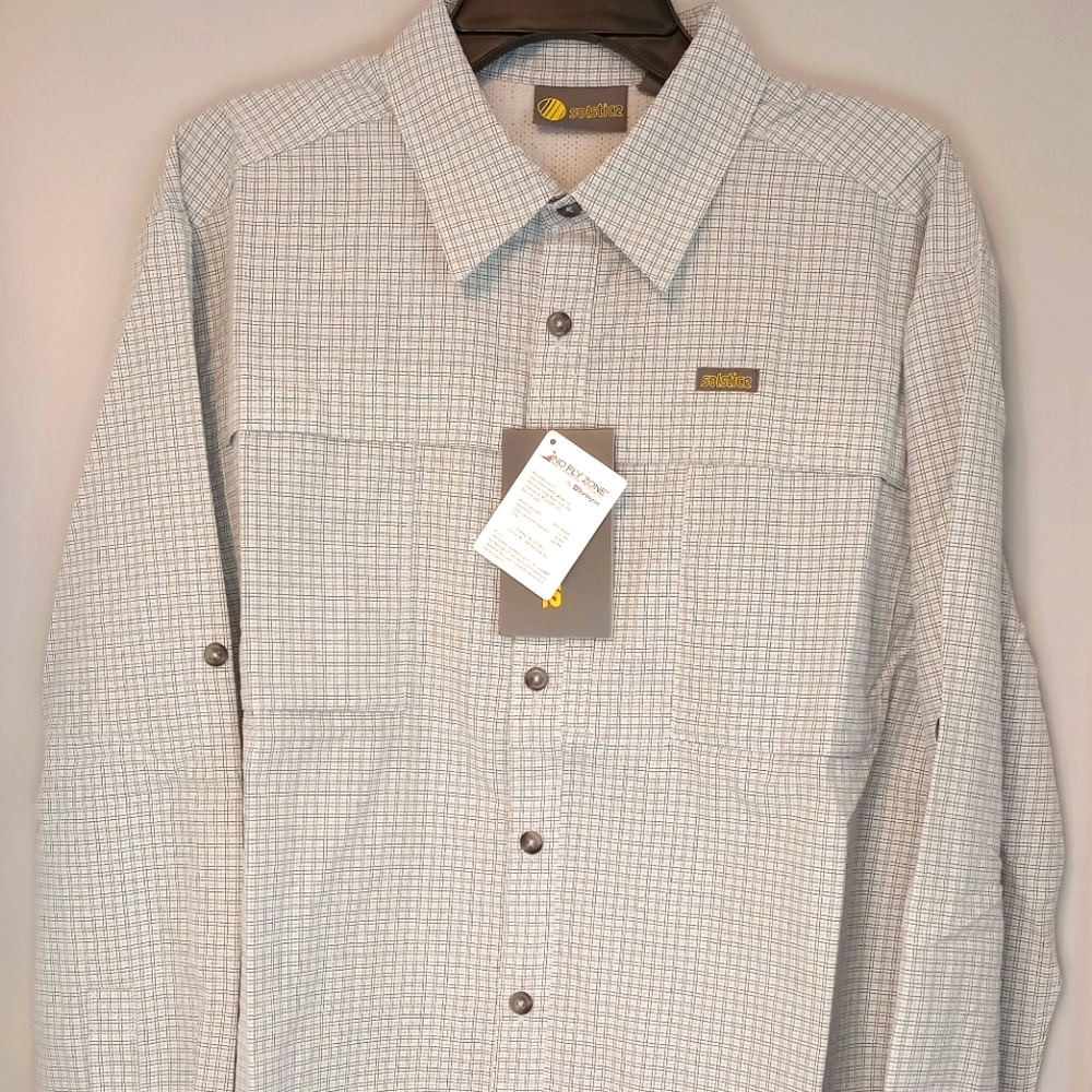 Solstice Men's Insect Repellent Long Sleeve Button Down Shirt